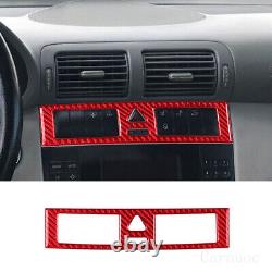 Red Carbon Fiber Interior Full Kits Trim Set For Mercedes C-Class W203