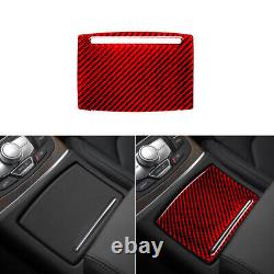 Red Carbon Fiber Interior Full Set Trim Cover Sticker For Audi A6 2012-2018