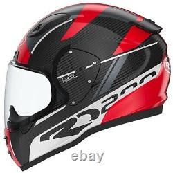 Roof RO200 Carbon Motorcycle Motorbike Helmet Falcon Red White