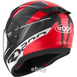 Roof RO200 Carbon Motorcycle Motorbike Helmet Falcon Red White