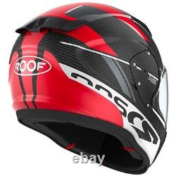 Roof RO200 Carbon Motorcycle Motorbike Helmet Falcon Red White