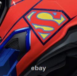 Ruroc Atlas 4.0 Carbon Fibre Motorcycle Helmet Superman S/M
