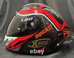 SALE X-Lite X-803RS 50th Carbon FREE DARK Visor DUCATI STICKERS Motorbike Helmet