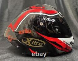 SALE X-Lite X803RS 50th Anniv FREE DARK Visor APRILIA STICKERS Motorbike Helmet