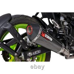 Scorpion Carbon Fibre Serket Taper Full System Keeway RKF 125 Euro 5 model 21-24