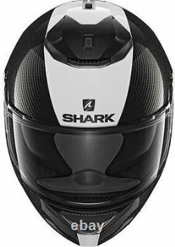 Shark Spartan Carbon Skin DWS Black/White Size L