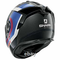 Shark Spartan GT Carbon Skin DBR Blue/Red Full Face Motorcycle Helmet S, L