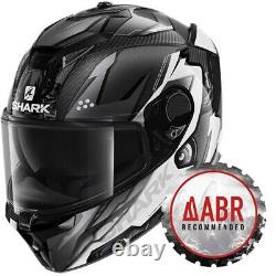 Shark Spartan Gt Carbon Urikan Black White Full Face Motorcycle Helmet