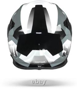 Simpson Venom Bandit Army Gloss White Black Grey Motorcycle Helmet Small 55/56cm