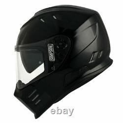 Simpson Venom Gloss Black Full Face Motorcycle Sports Crash Helmet Light Weight