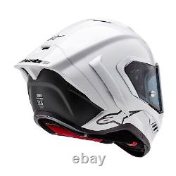 Supertech R10 Solid Ece 22.06 FIM approved White (2170) Full Face Race Helmet