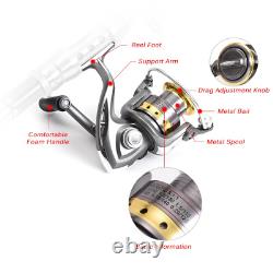 Telescopic Fishing Rod Reel Combo Full Kit Carbon Fiber Rod Pole Spinning Reel