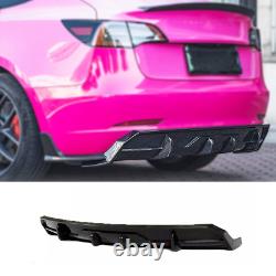 Tesla Model 3 Full Carbon Fiber Rear Bumper Lower Diffuser (2016-2020)