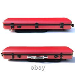 Violin Case 4/4 full size Durable Carbon Fiber Oblong Case with Backstraps