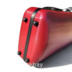 Violin Case 4/4 full size Durable Carbon Fiber Oblong Case with Backstraps