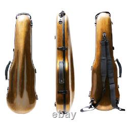 Violin Case full size Mixed Carbon fiber hard shell Streamlined shape Backstraps