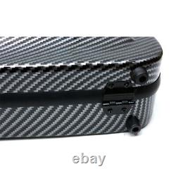 Violin case 4/4 Full Size Carbon Fiber Hard box with Back Straps Nice handle