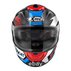 X-Lite X-903 Nobiles Ultra Carbon Full Face Motorcycle Helmet Blue Red White 028